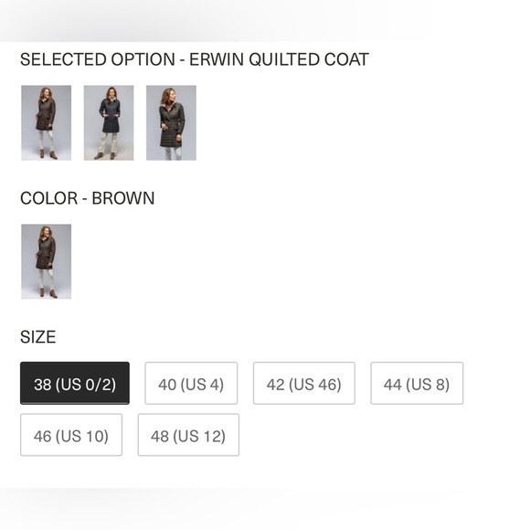 Gimo's Erwin Quilted Coat Sz46 - Picture 3 of 16